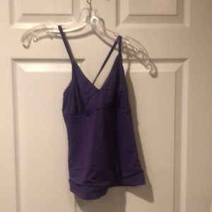 Athleta purple tankini top